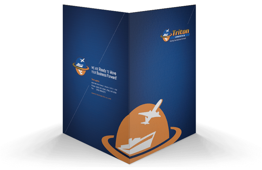 Triton Logistics Folder design