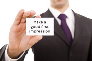 make a good first impression 